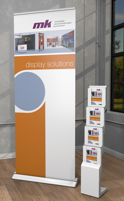 Rollup Style Pro,High End Rollup Display,Roll Up Banner ohne Werkzeug wechseln,Rollup Display Gehäusefarben,Messe Rollup Wechselsystem,Rollup Banner schwarz,Rollup Banner weiß