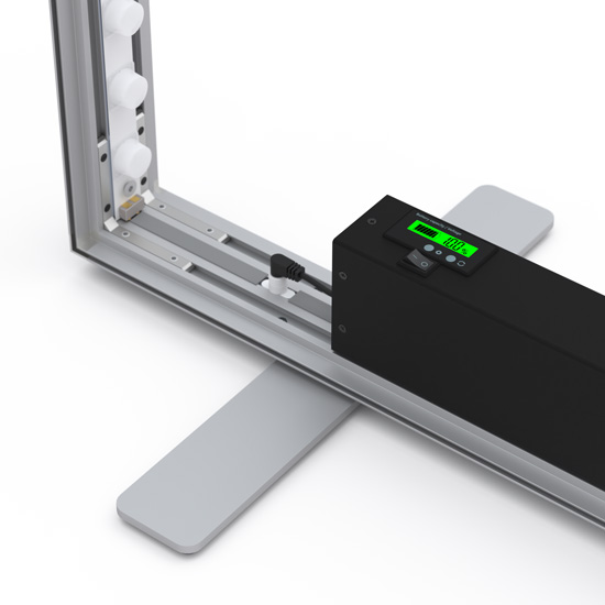 Leuchtrahmen,Ledup Battery,led leuchtrahmen akku,leuchtwand akku kabellos,mobile werbewand beleuchtet