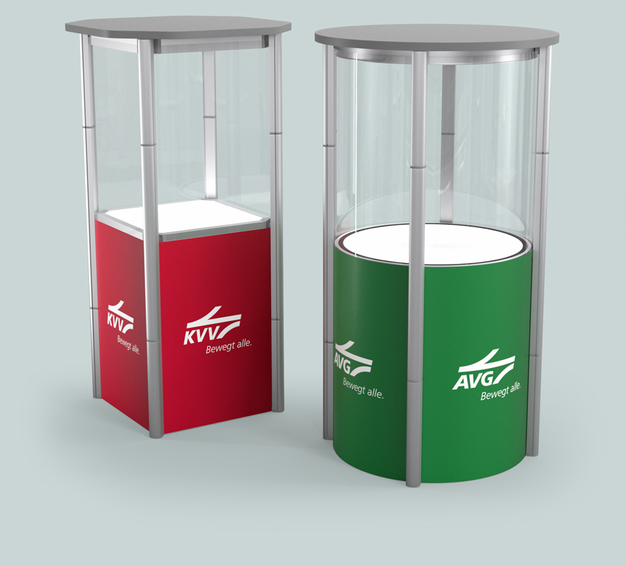 2 Pirouetten Counter jeweils in runder wie eckiger Form
