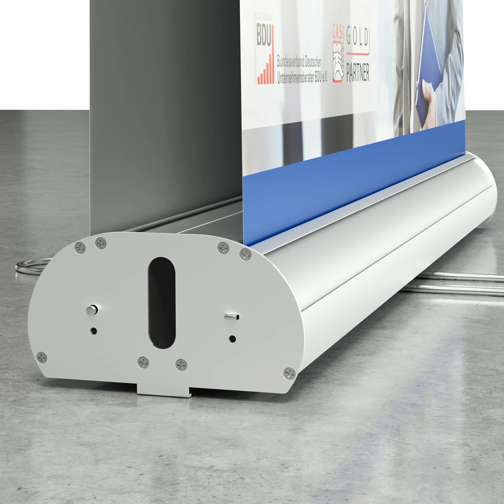 Double Rollup,rollup doppelseitig,roll up banner beidseitig,roll up banner für raummitte,rollup display vorder und rückseite