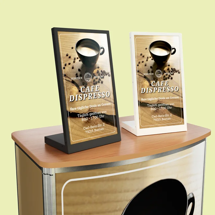Digitale Displays,DIGIUP,Digitaler Kundenstopper,Digitaler Plakataufsteller,Elektronischer Kundenstopper,Digital Signage Display,Mobiler Werbebildschirm,Digitaler Gehwegaufsteller,DIGIUP Stand,DIGIUP Stele,DIGIUP Desk
