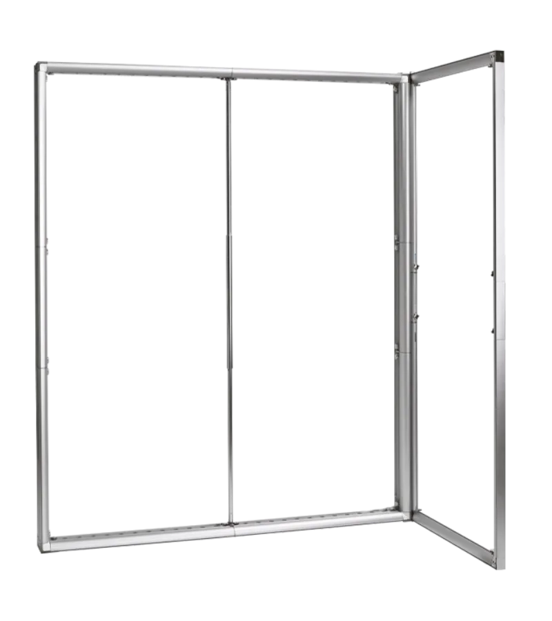expolinc light frame,Mobile LED Messewand kaufen,Mobiles Leuchtdisplay konfigurieren,Tragbares LED Messesystem,reistehende Leuchtwand beidseitig beleuchtet,Hinterleuchteter Textilspannrahmen für Messestand
