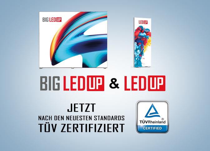 BIGLEDUP und LEDUP - TÜV ZERTIFIKAT