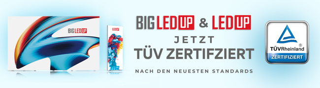 BIG LEDUP Messesystem,Big Ledup Messestand,LED Messestand mobil,Messestand Leuchtrahmen,LED Leuchtrahmen-System,Big Ledup,mobiler messestand,LED Messestand werkzeuglos