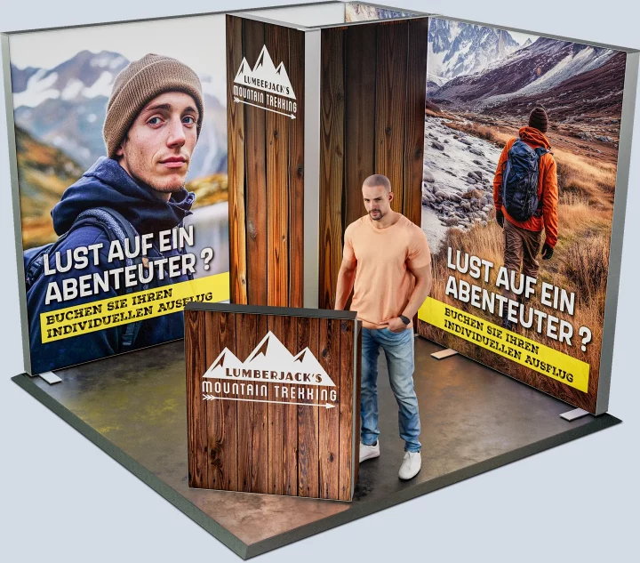 Big Ledup Messestand 3 x 3 m