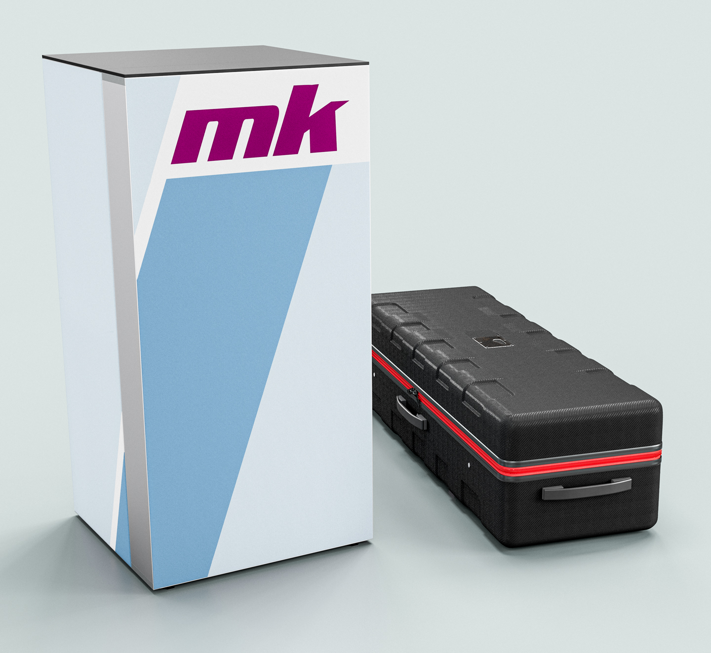 Counter One Mini mit rollbarem Transportkoffer
