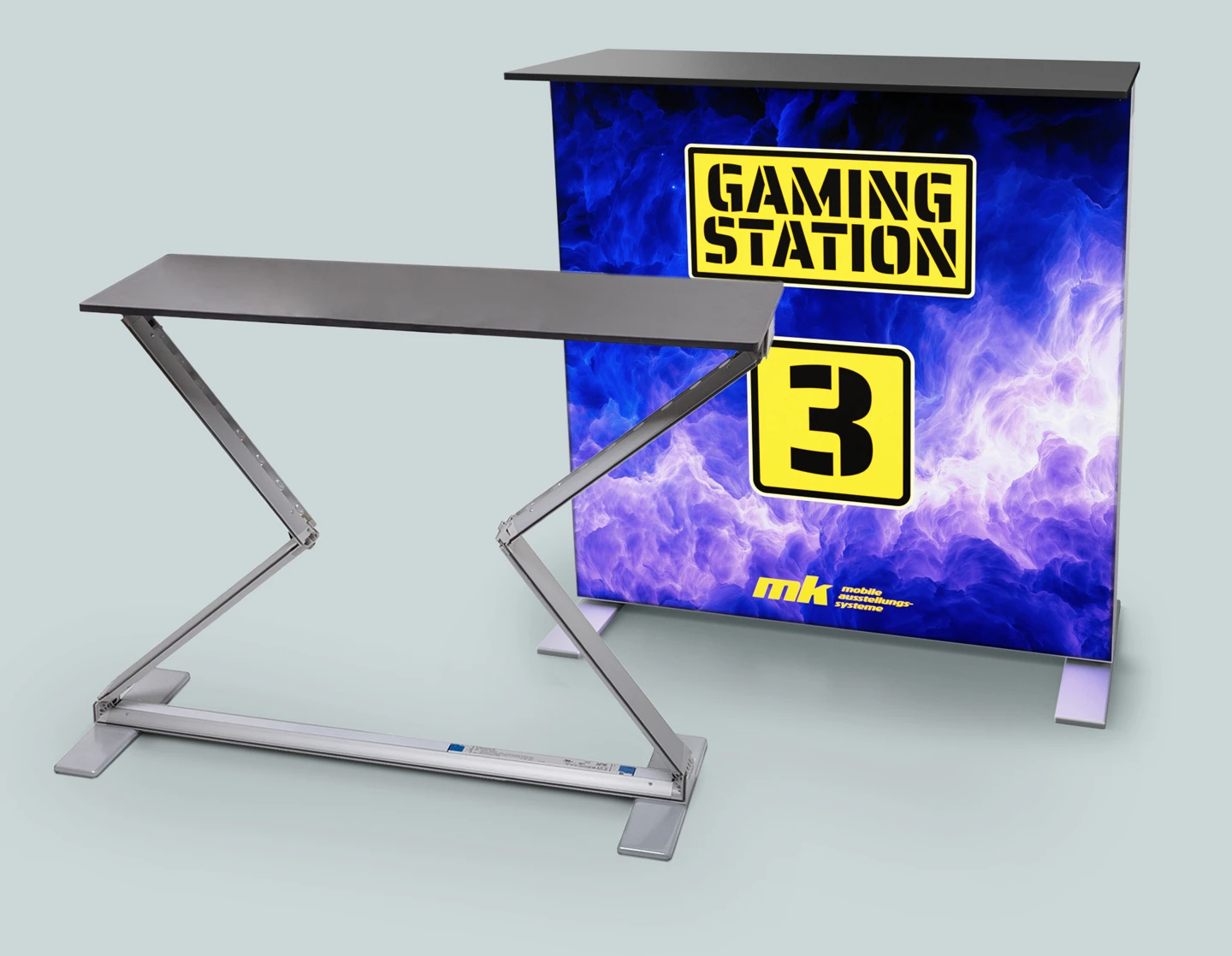 Gaming-Station Tisch mit leuchtendem Display