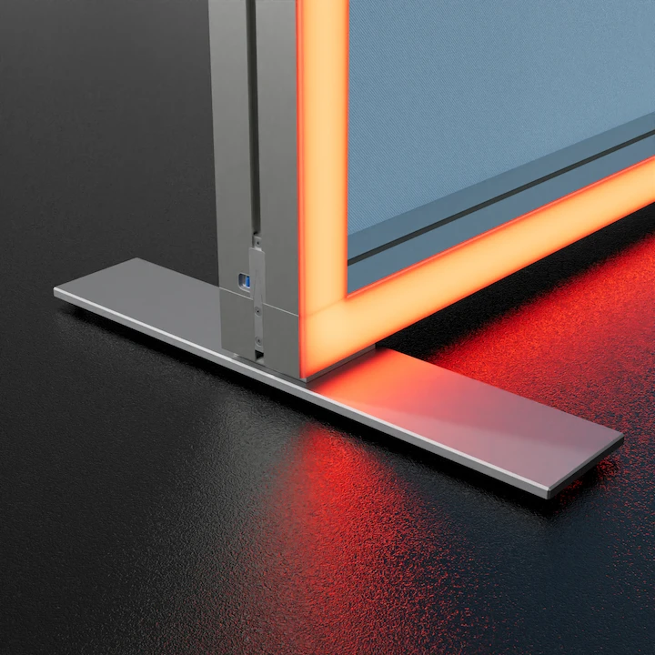 Lineup Screen,Lineup Screen 200,Lineup Screen 230,Lineup Screen 230 Double,Digital Signage mit LED-Rahmen,RGB-Rahmen LED,Digital Signage,Leuchtdisplay mobil,elektronischer plakataufsteller messe,digitaler kundenstopper